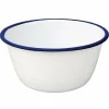 Olympia Emaille Dessertschale weiß-blau 7,5cm (6 Stück)