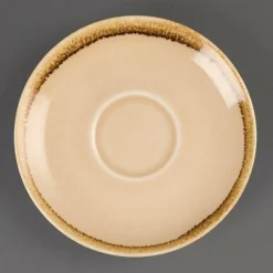 Olympia Kiln Cappuccino Untertasse Sandstein 14cm (6 Stück)