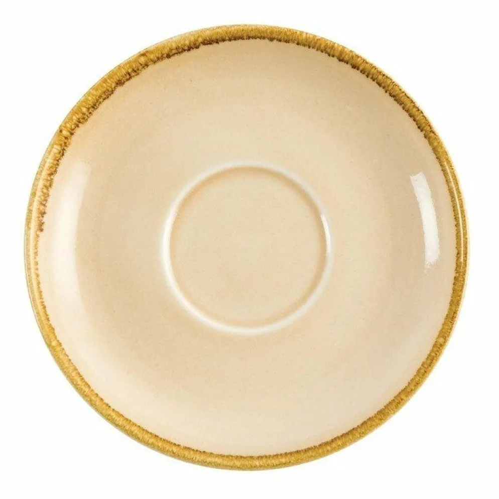 Olympia Kiln Cappuccino Untertasse Sandstein 16cm (6 Stück)