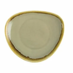 Olympia Kiln dreieckiger Teller moos 16,5cm (6 Stück)