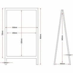 Olympia Kundenstopper Straßentafel Holz, Schreibfläche: 62 x 40cm