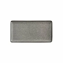 Olympia Mineral rechteckige Teller 33,5 x 16cm, Porzellan (4 Stück)