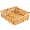 Olympia quadratischer Brotkorb Weide 24cm