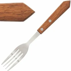 Olympia Steakgabel mit Holzgriff (12 Stück)