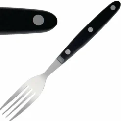 Olympia Steakgabel mit schwarzem Griff (12 Stück)