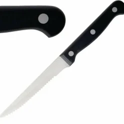 Olympia Steakmesser mit schwarzem Griff 21,5cm (12 Stück)