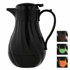 Olympia Swirl Isolierkanne schwarz 2L