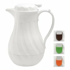 Olympia Swirl Isolierkanne weiß 2L