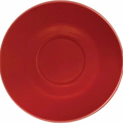 Olympia Untertasse rot (12 Stück)
