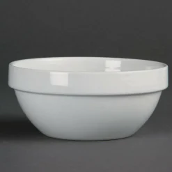 Olympia weiß stabelbare Schüssel 15cm (12 Stück)