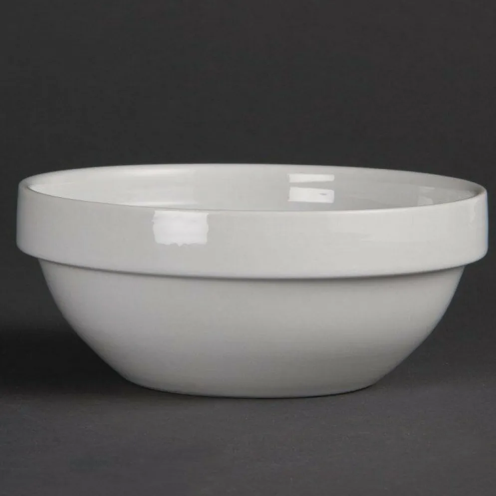 Olympia weiß stabelbare Schüssel 13cm (12 Stück)