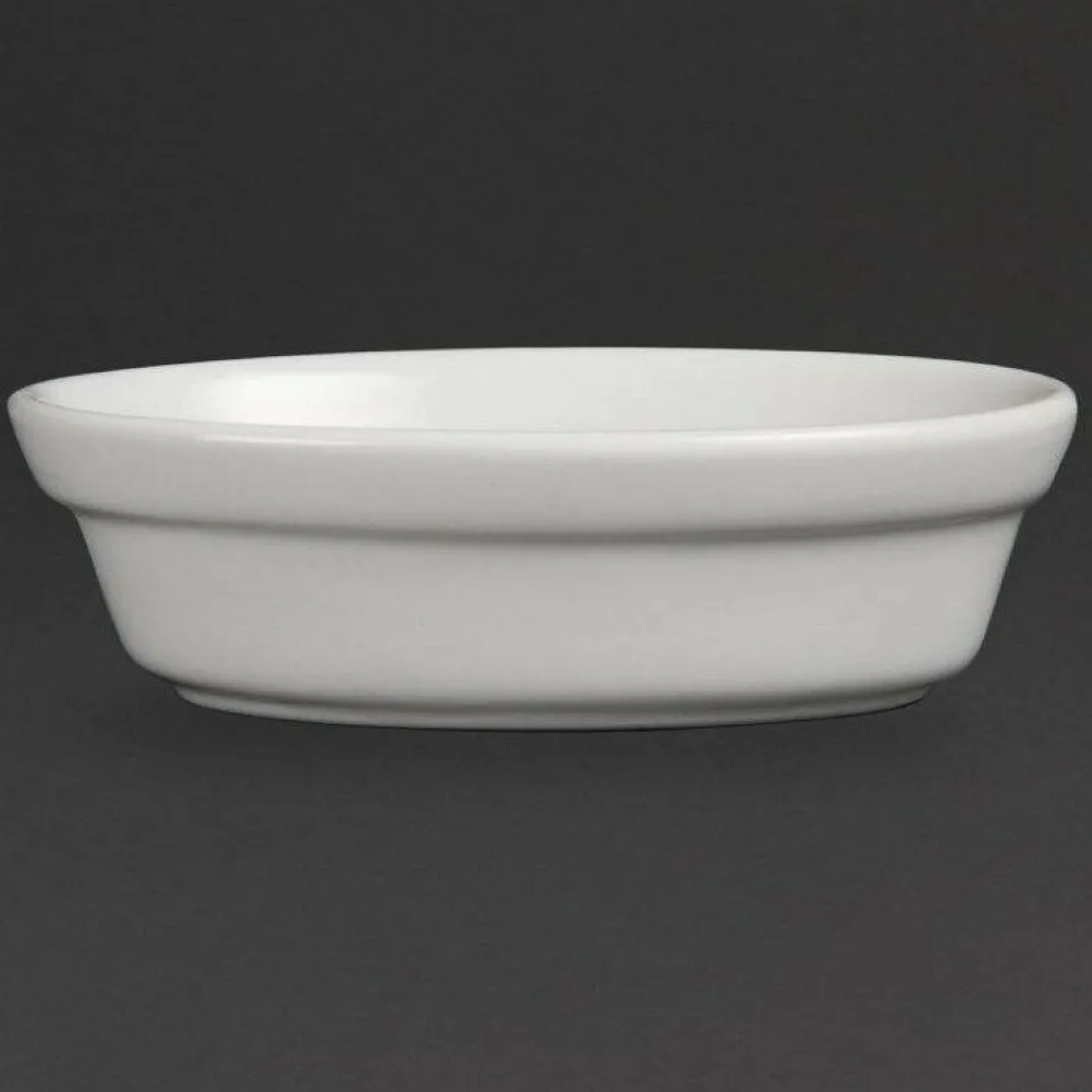 Olympia Whiteware ovale Schale 16cm (6 Stück)