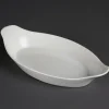 Olympia Whiteware ovale Schale mit Griffen 32cm (6 Stück)