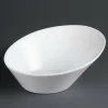 Olympia Whiteware ovale schräge Schüsseln (3 Stück)