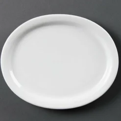 Olympia Whiteware ovale Servierteller 29,5cm (6 Stück)