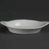 Olympia Whiteware runde Schale mit Griffen 15,5cm (6 Stück)