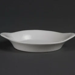 Olympia Whiteware runde Schale mit Griffen 15,5cm (6 Stück)