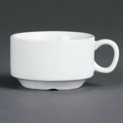 Olympia Whiteware stapelbare Espressotasse 9cl (12 Stück)