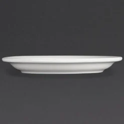 Olympia Whiteware Teller mit schmalem Rand 28cm, 6 Stück