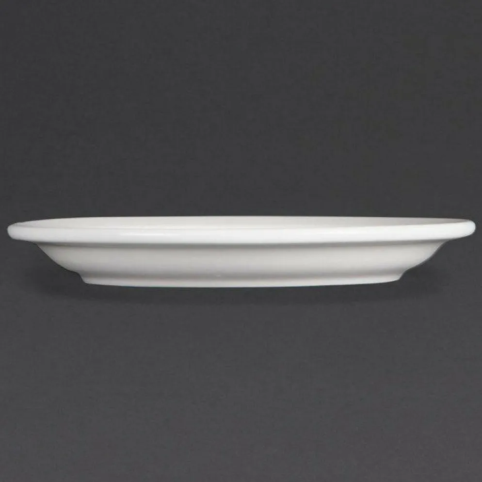 Olympia Whiteware Teller mit schmalem Rand 18cm (12 Stück)