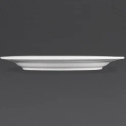Olympia Whiteware Teller mit breitem Rand 28cm (6 Stück)