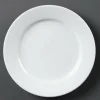 Olympia Whiteware Teller mit breitem Rand 31cm (6 Stück)