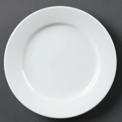 Olympia Whiteware Teller mit breitem Rand 31cm (6 Stück)