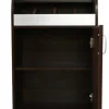 ONESSO Besteckschrank 60 Wenge ALU mit Soft-Close-Tür