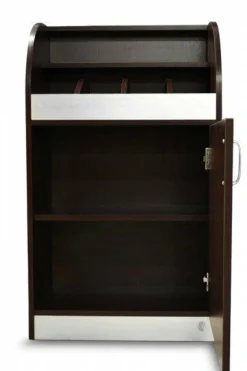 ONESSO Besteckschrank 60 Wenge ALU mit Soft-Close-Tür