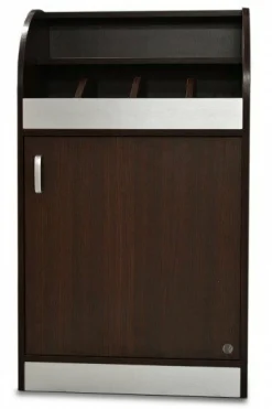 ONESSO Besteckschrank 60 Wenge ALU mit Soft-Close-Tür
