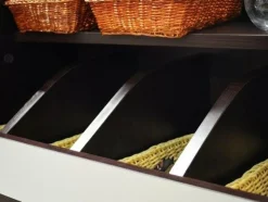 ONESSO Besteckschrank 60 Wenge ALU mit Soft-Close-Tür