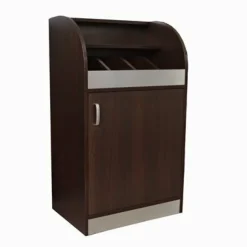 ONESSO Besteckschrank 60 Wenge ALU mit Soft-Close-Tür