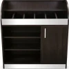 ONESSO Besteckschrank 100 Wenge ALU mit Soft-Close-Tür