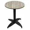 ONESSO HPL Pro Tischplatte Drop Grey rund 60 cm