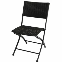 Outdoor Stuhl KRISTA 155ST Schwarz, Klappbar