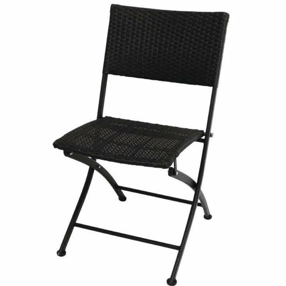 Outdoor Stuhl KRISTA 155ST Schwarz, Klappbar