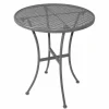 Outdoor Tisch KRISTA 140 rund aus Stahl Grau, 60x60x71cm