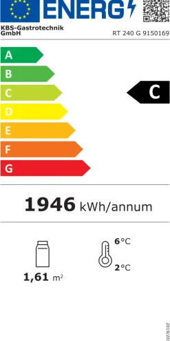 Panoramavitrine RT 240 G LED