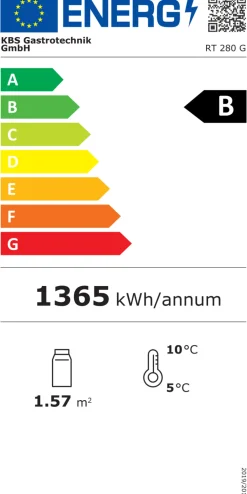 Panoramavitrine RT-280 G LED (silber), 280L