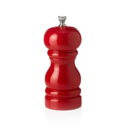 Pfeffermühle mit Keramikmahlwerk CLASSIC MILL, Höhe 11 cm, rot glänzend, Holz