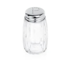 Pfefferstreuer Set, Ø 3,5 cm, Höhe 7 cm, Set á 12 Stück, Edelstahl, Glas