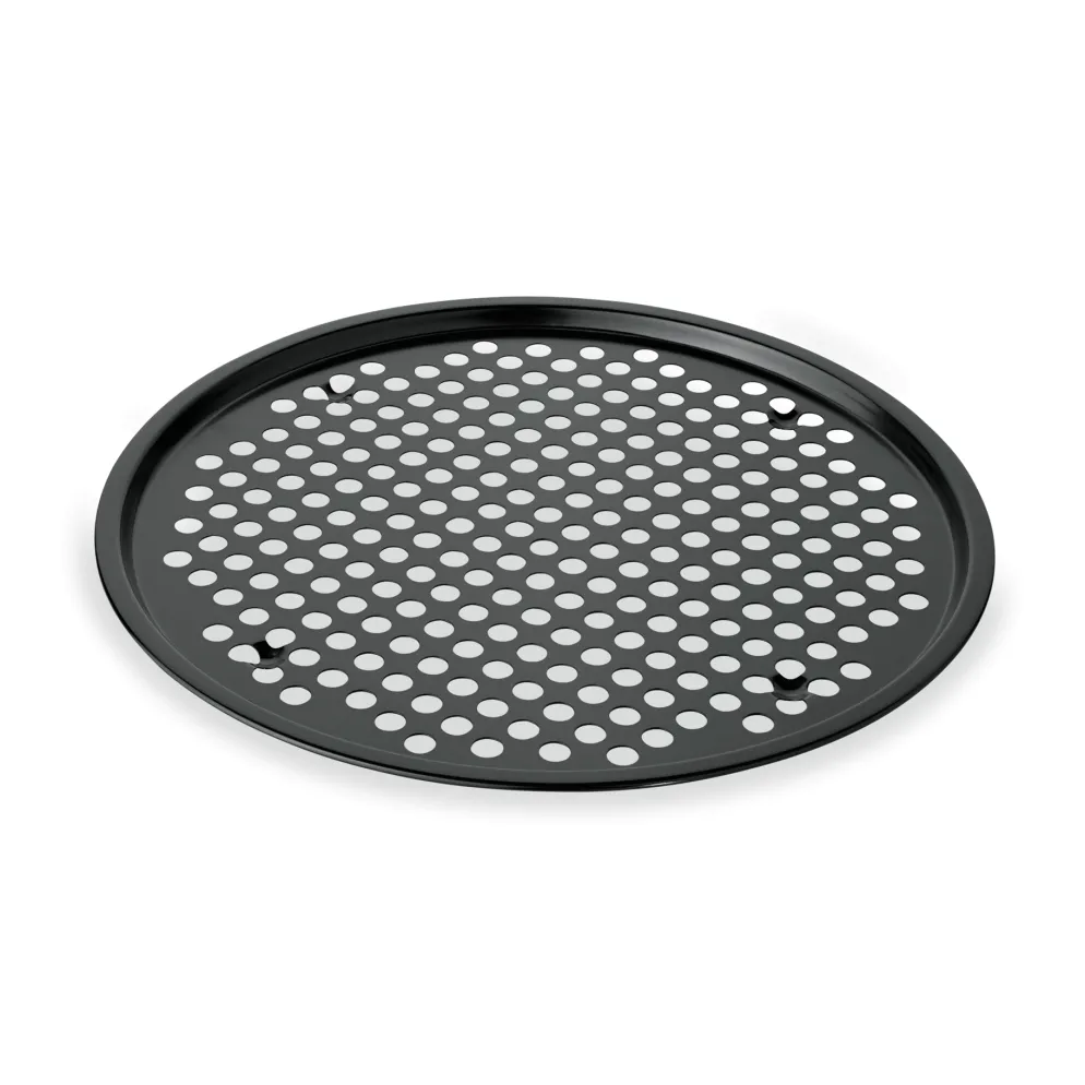 Pizzablech mit Antihaftbeschichtung, Ø 33 cm, Perforierung Ø 9 mm, Stahl