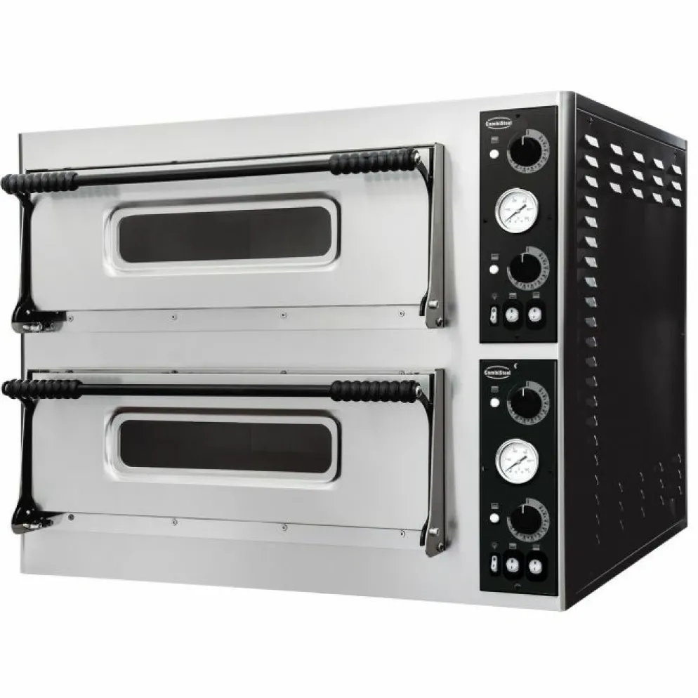 Pizzaofen 2 Kammer für 6+6 Pizzen Ø-32cm, 975x1214x745mm