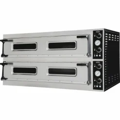 Pizzaofen 2 Kammer für 6+6 Pizzen Ø-40cm, 1500x1074x745mm