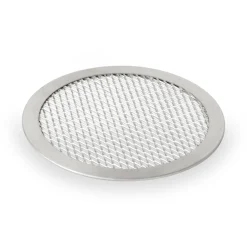Pizza Screen Set, Ø 25 cm, Perforierung 8 x 4 mm, Set á 10 Stück, Aluminium