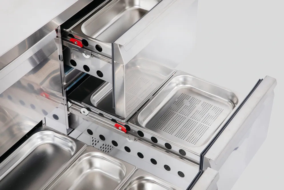 Pizzatisch Belegstation KBS 366, 6 Schubladen