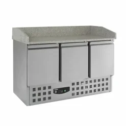 Pizzatisch Compact Line – 3 Türen, 230 Liter, Breite 1400mm