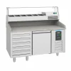 Pizzatisch Pro Line – 1 Tür, 5 Schubladen, 380 Liter, Breite 1550mm