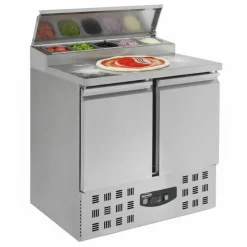 Pizzatisch Saladette mit Deckel, 2 Türen, 5x 1/6GN, Breite 903mm