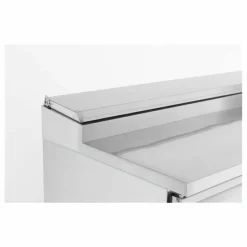 Pizzatisch Saladette mit Deckel, 3 Türen, 8x 1/6GN, Breite 1368mm